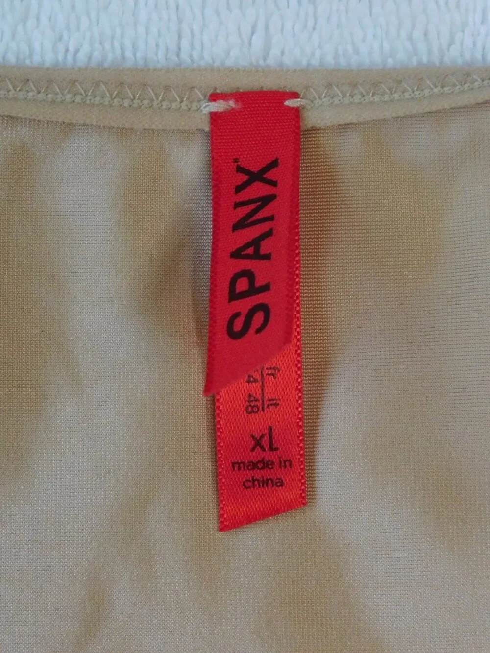 SPANX SpanxShape Invisible Mid Thigh Bodysuit | Tan | EUC | XL